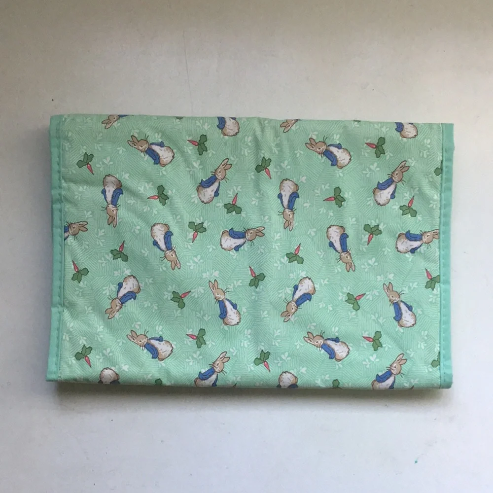 Green Peter Rabbit Accessory Organizer Clear Pockets Baby Bottle Insulated Bag
